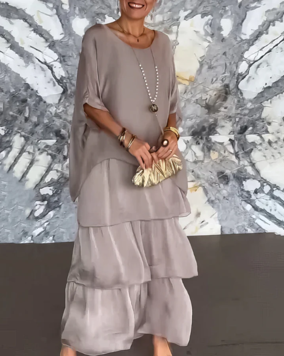 Lara | Elegant Flödande Maxiklänning