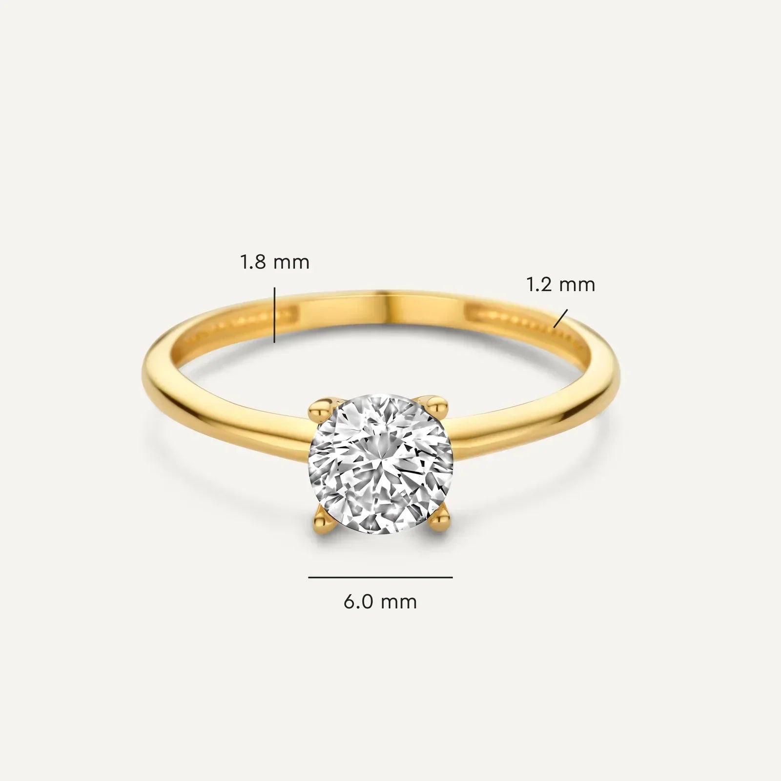 Elsa | Guldring med justerbar passform och exklusiv design
