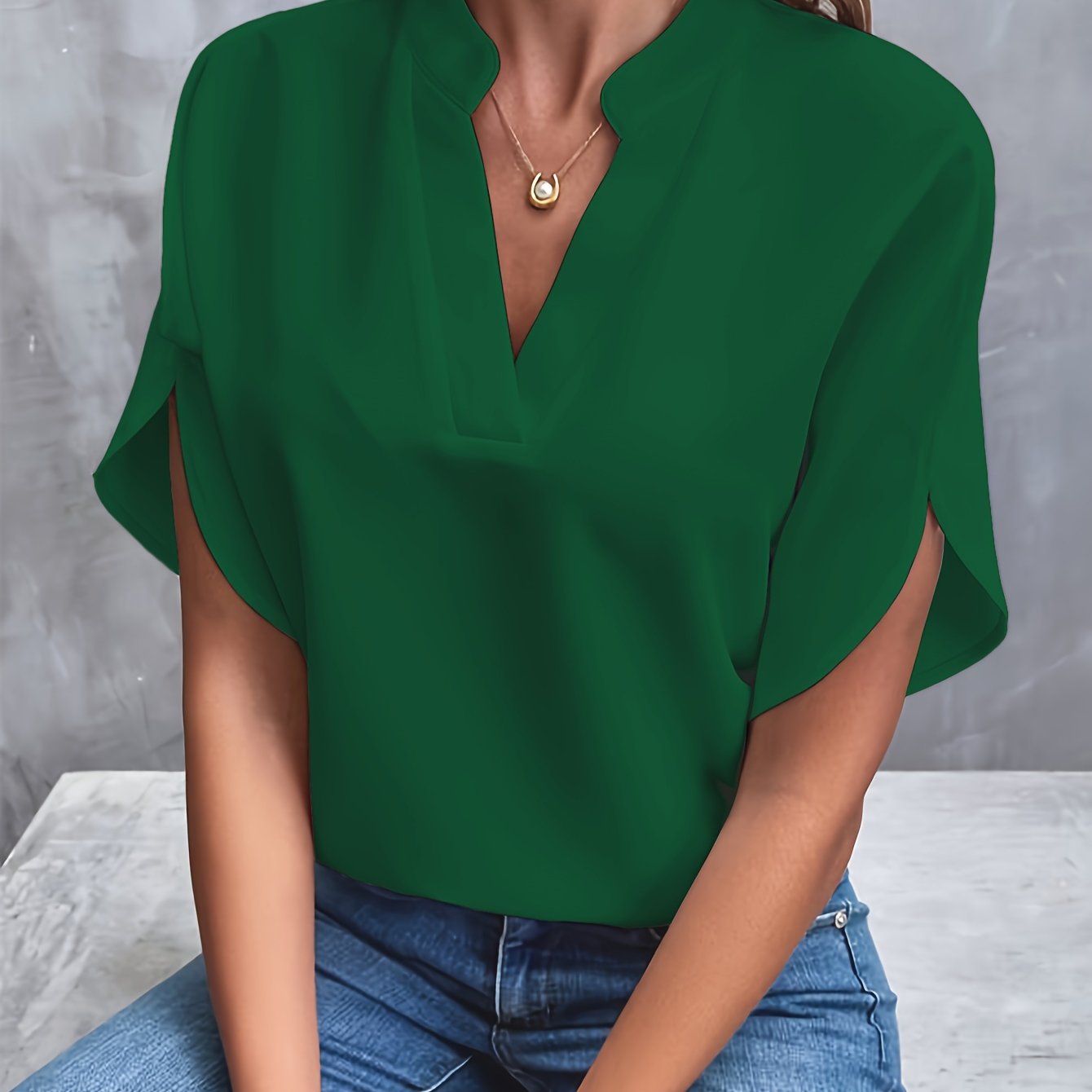Johanna | Sorrelia – Lyxig Elegant Blus