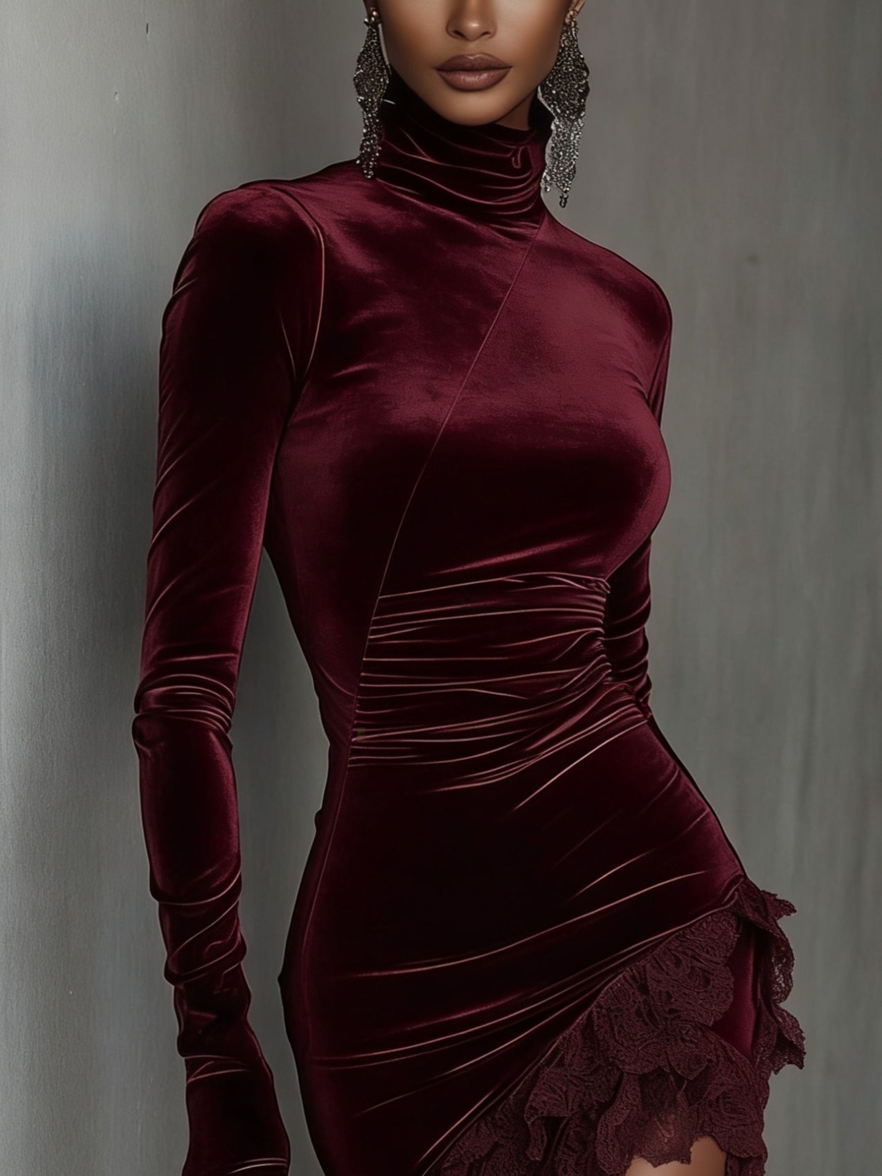 Mini klänning i sammet Chiara