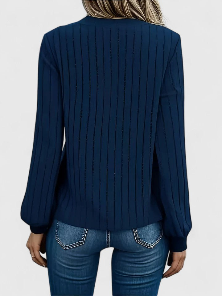 Annika | Bekväm Tröja i Svart – Oversize Passform