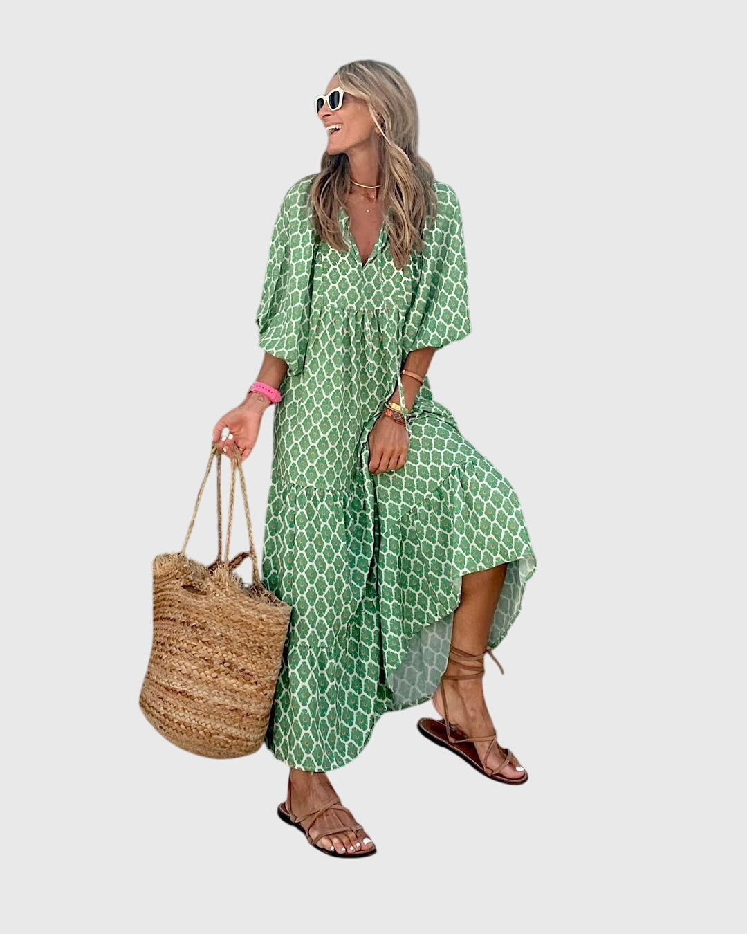 Agnes | Boho Maxi Klänning