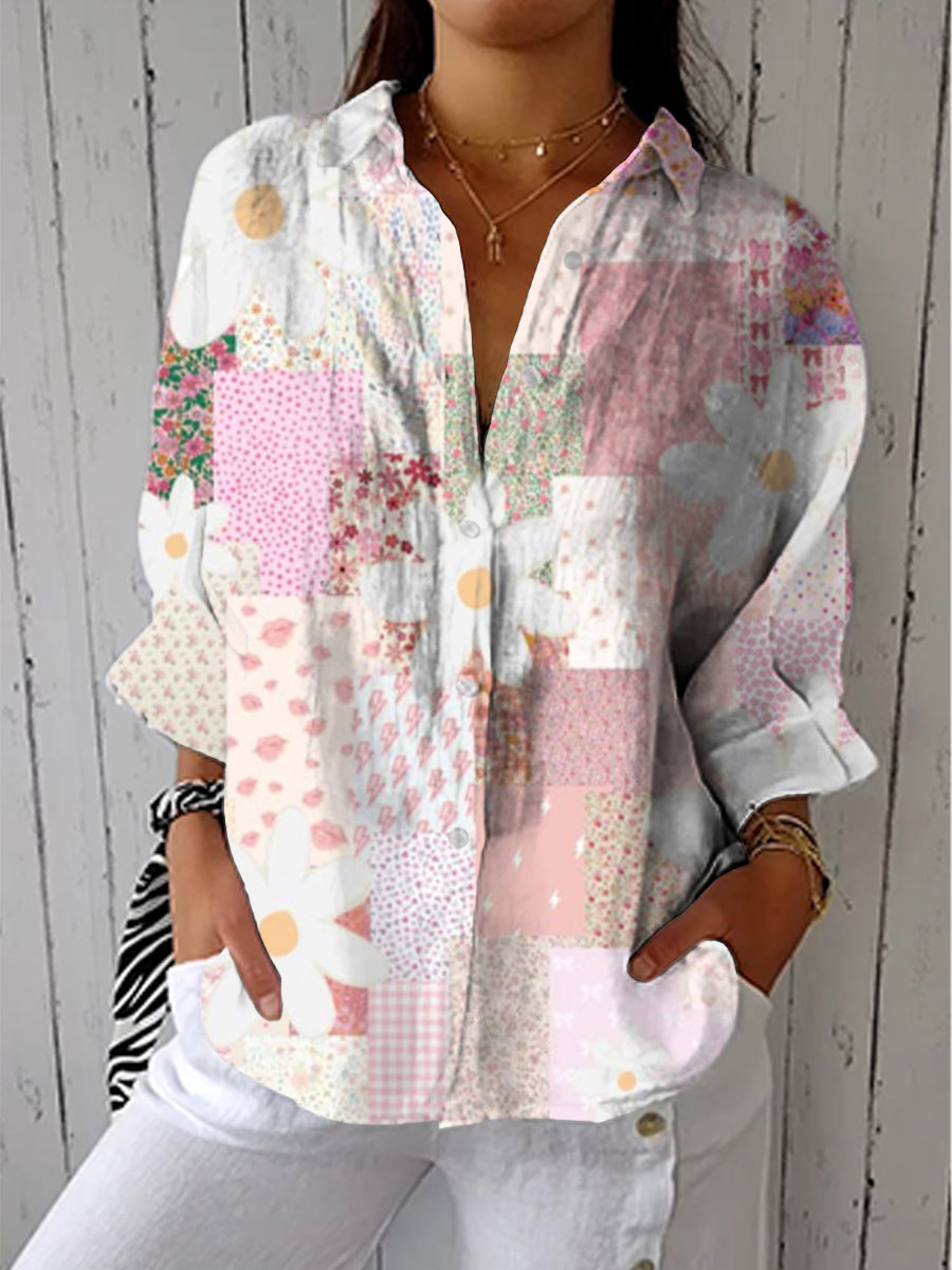 Fanny | Patchwork Daisy Blus