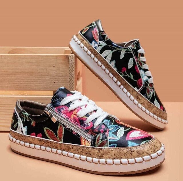 Lisa | Steplume – Ortopediska Sneakers med Mönster