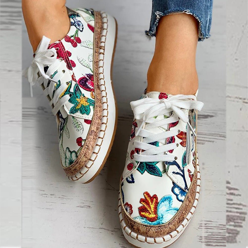 Lisa | Steplume – Ortopediska Sneakers med Mönster