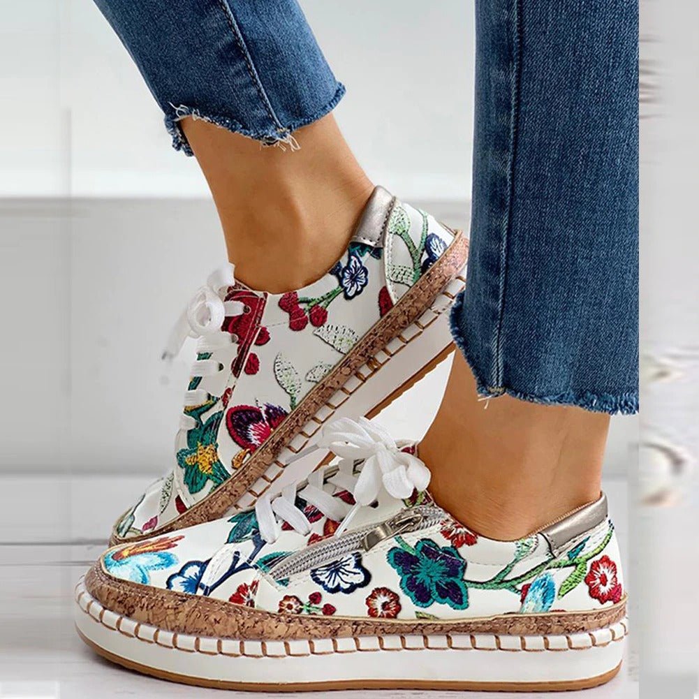 Lisa | Steplume – Ortopediska Sneakers med Mönster
