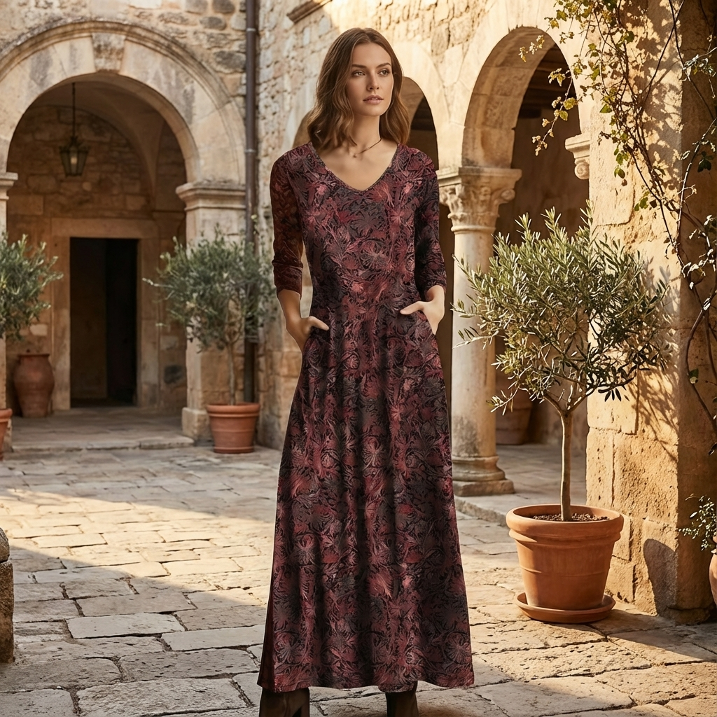Anna | Blommig Maxiklänning
