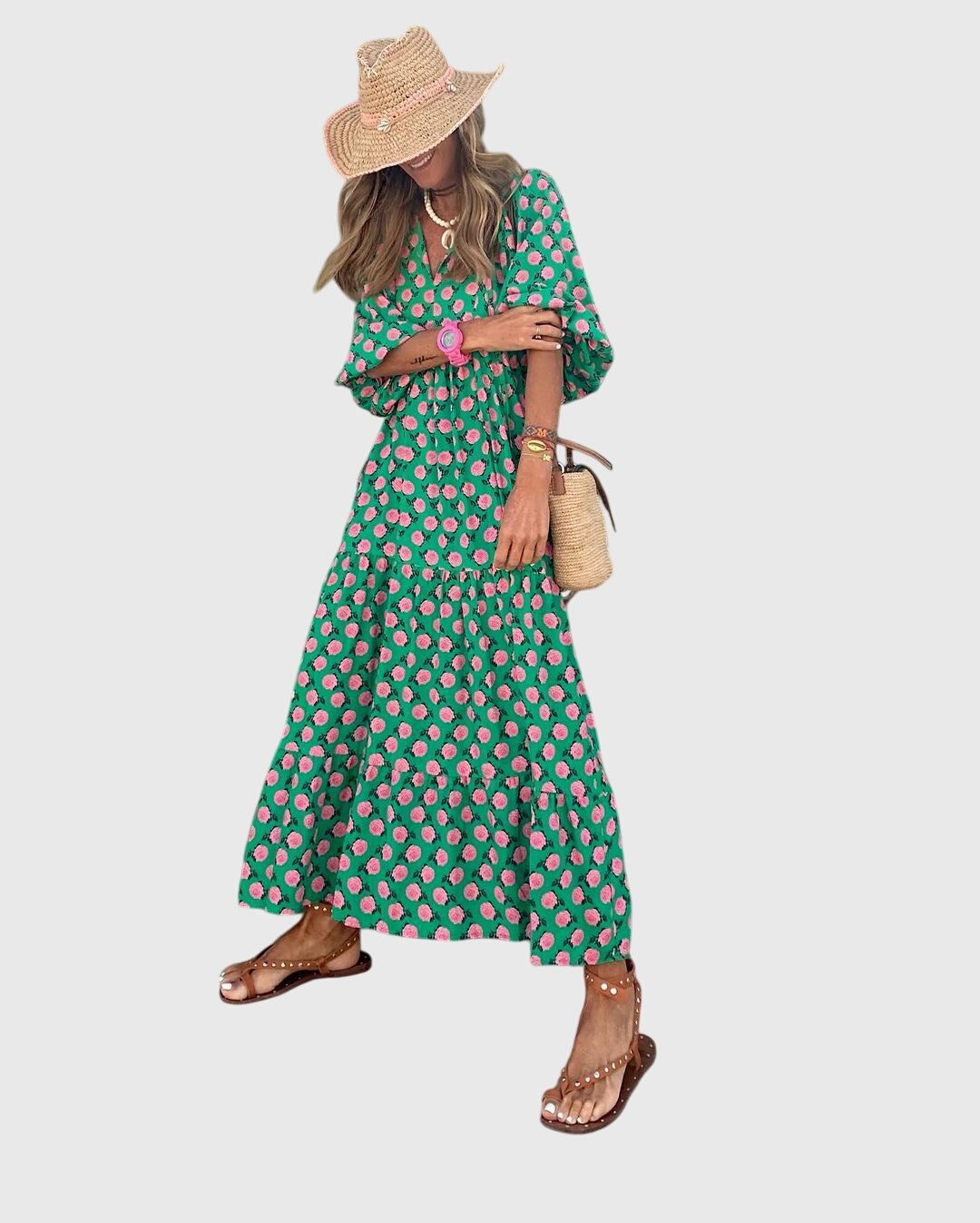 Agnes | Boho Maxi Klänning