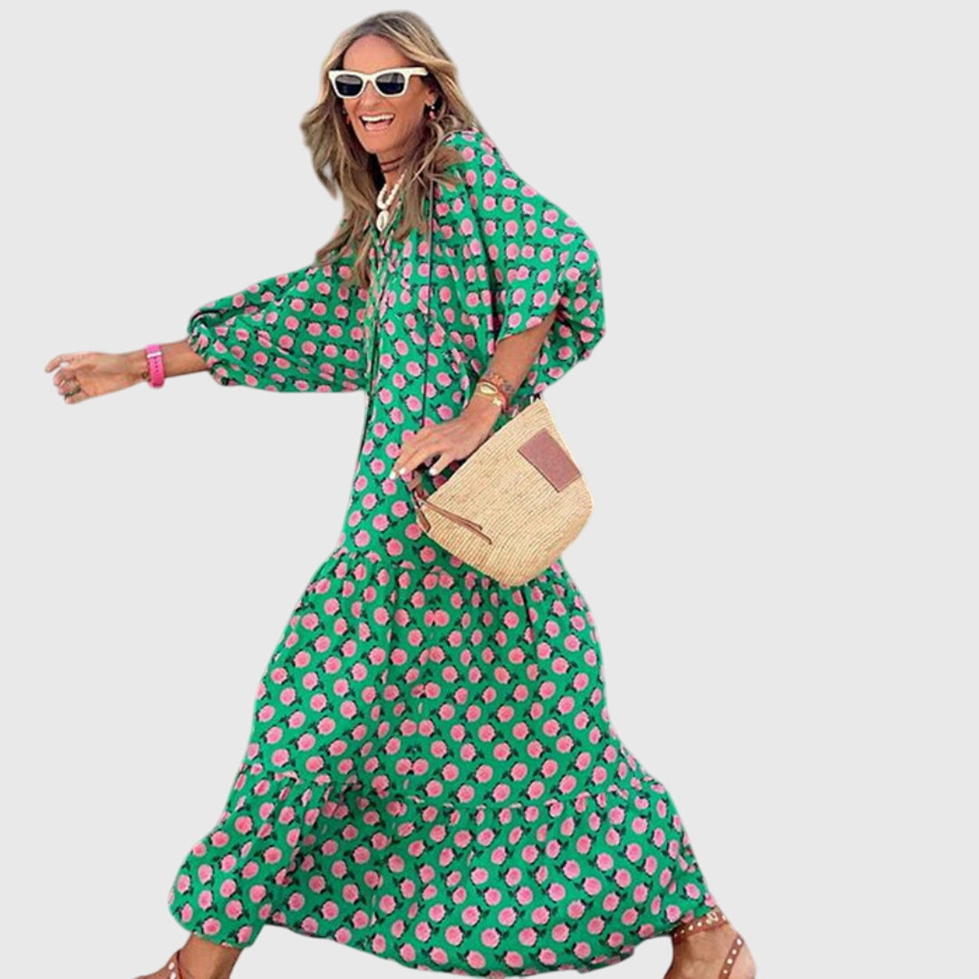 Agnes | Boho Maxi Klänning