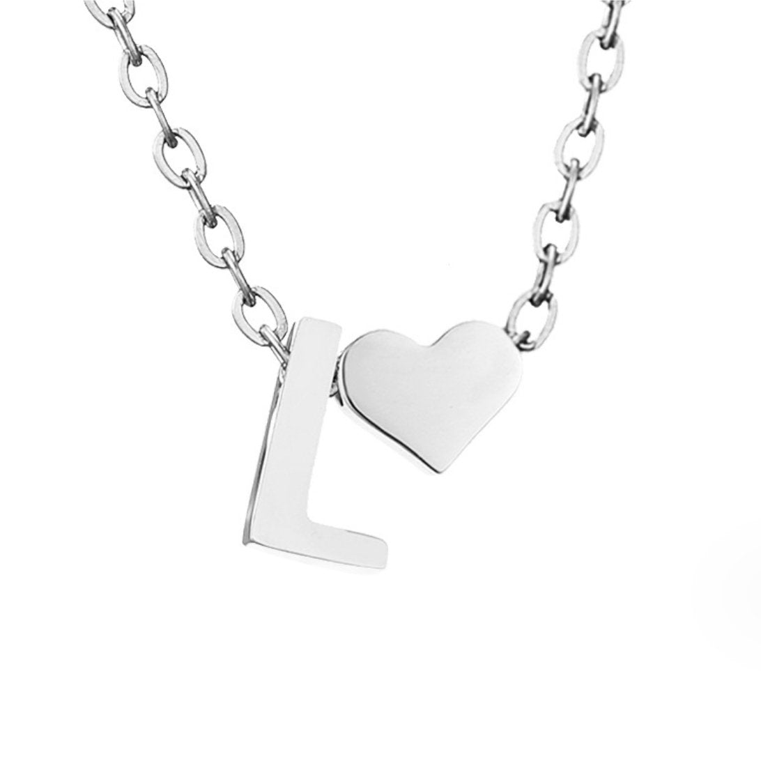 YAHNA | BREV INITIAL SILVER HÄNGSmycke
