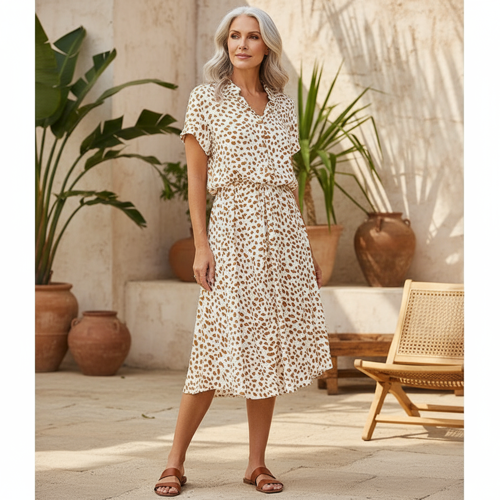 Faelina - Tryckt Sommardress