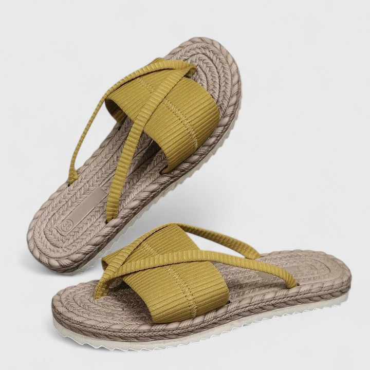 Astrid | Ortopedisk Sandal i Svart Läder med Ergonomisk Stöd